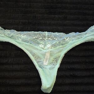 Victoria's Secret Light Green Lace Panties